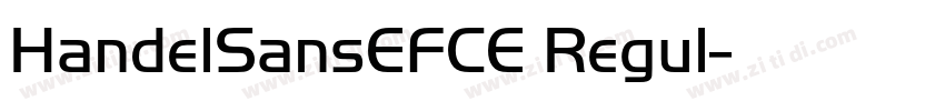 HandelSansEFCE Regul字体转换